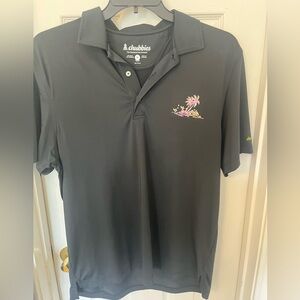 Chubbies Black Shirt with Green Logo